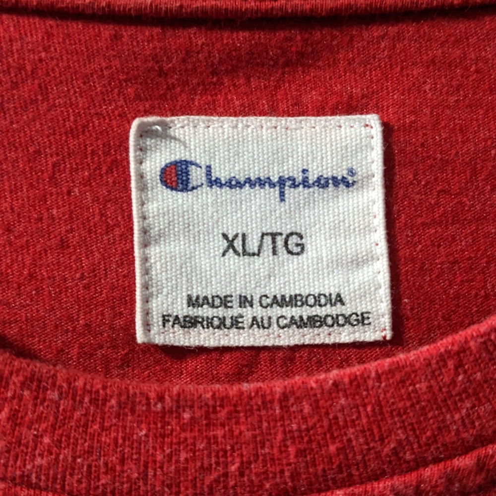 Champion Red Men's T-Shirt - Picture 2 of 4
